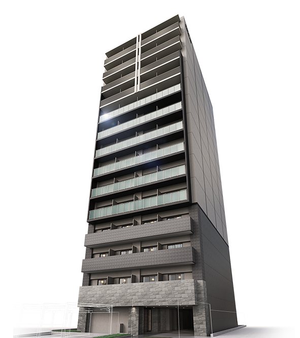 エスリード鶴舞グランパークスの建物外観