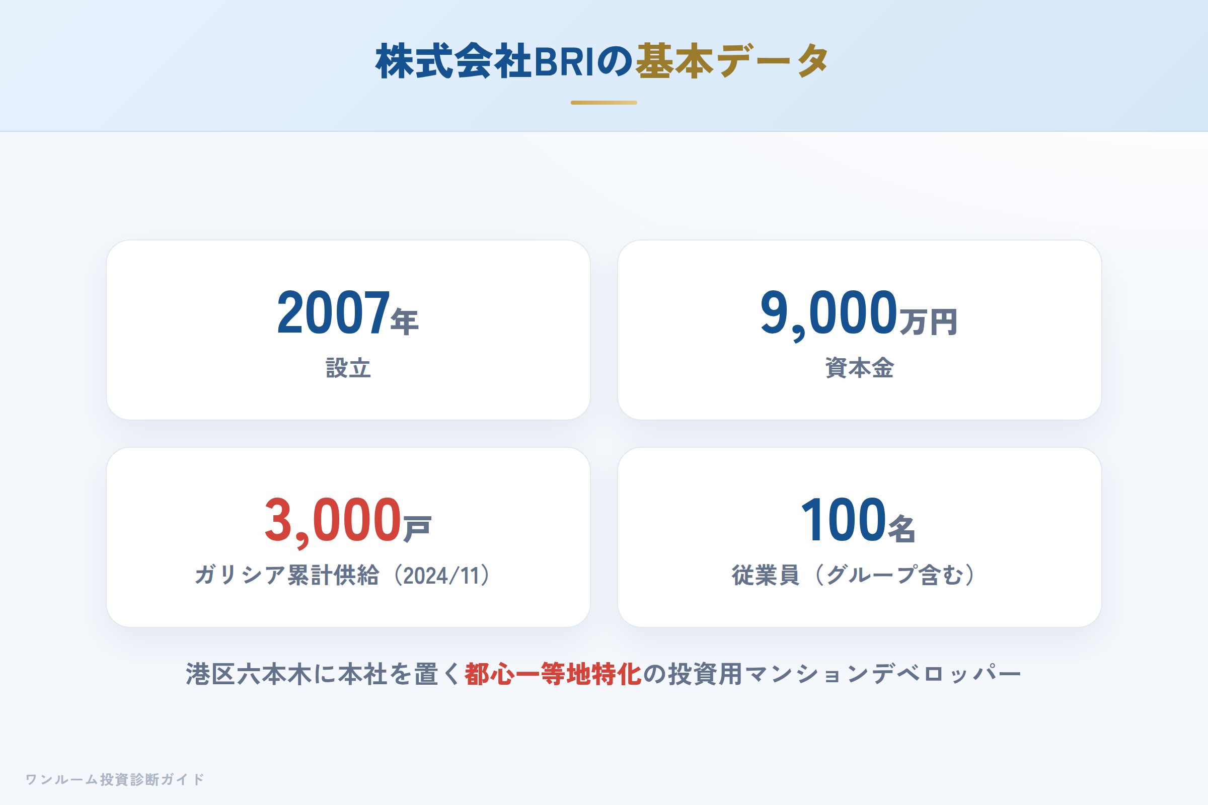 株式会社BRIの会社概要（設立・資本金・実績）