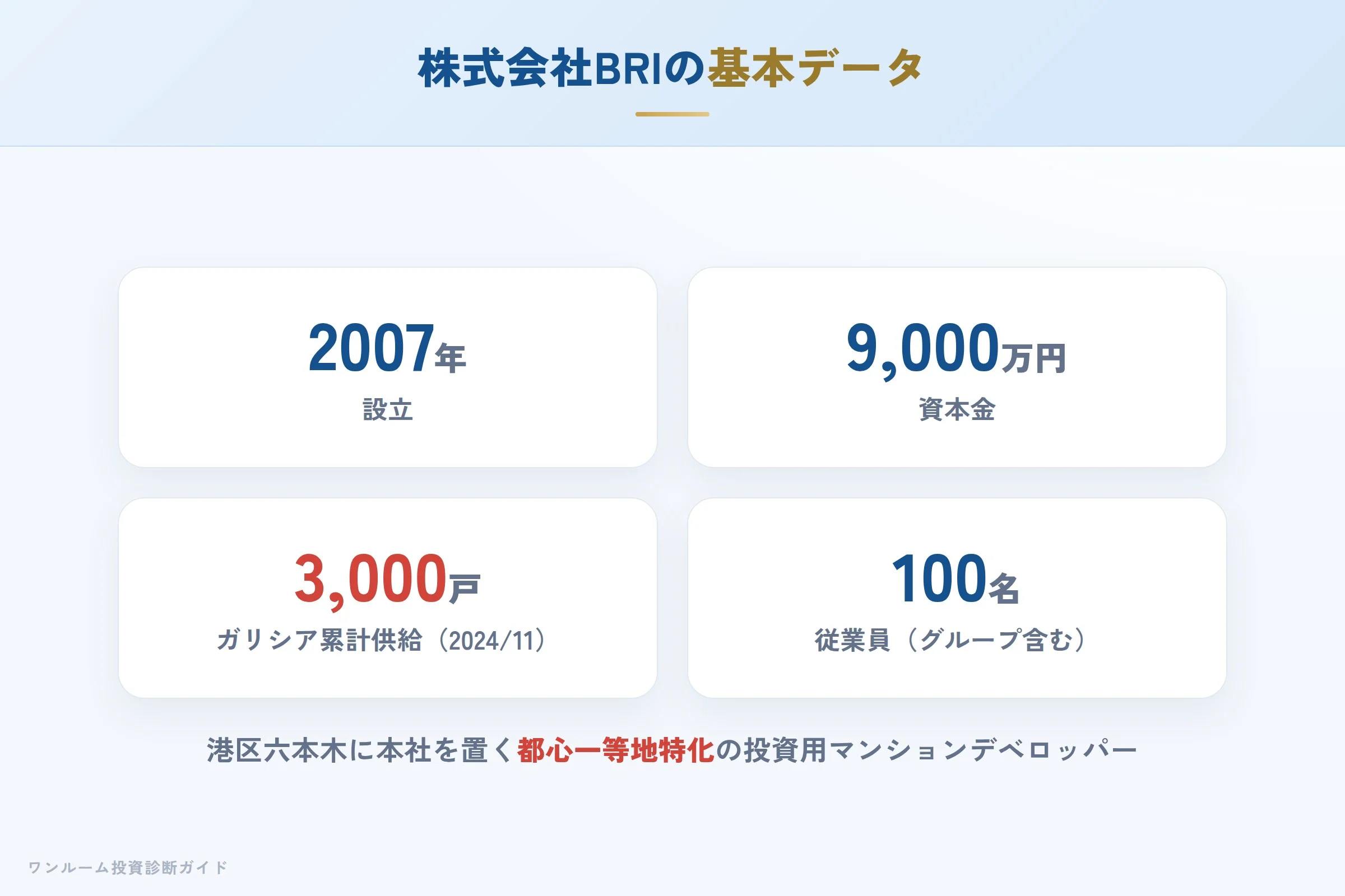 株式会社BRIの会社概要（設立・資本金・実績）