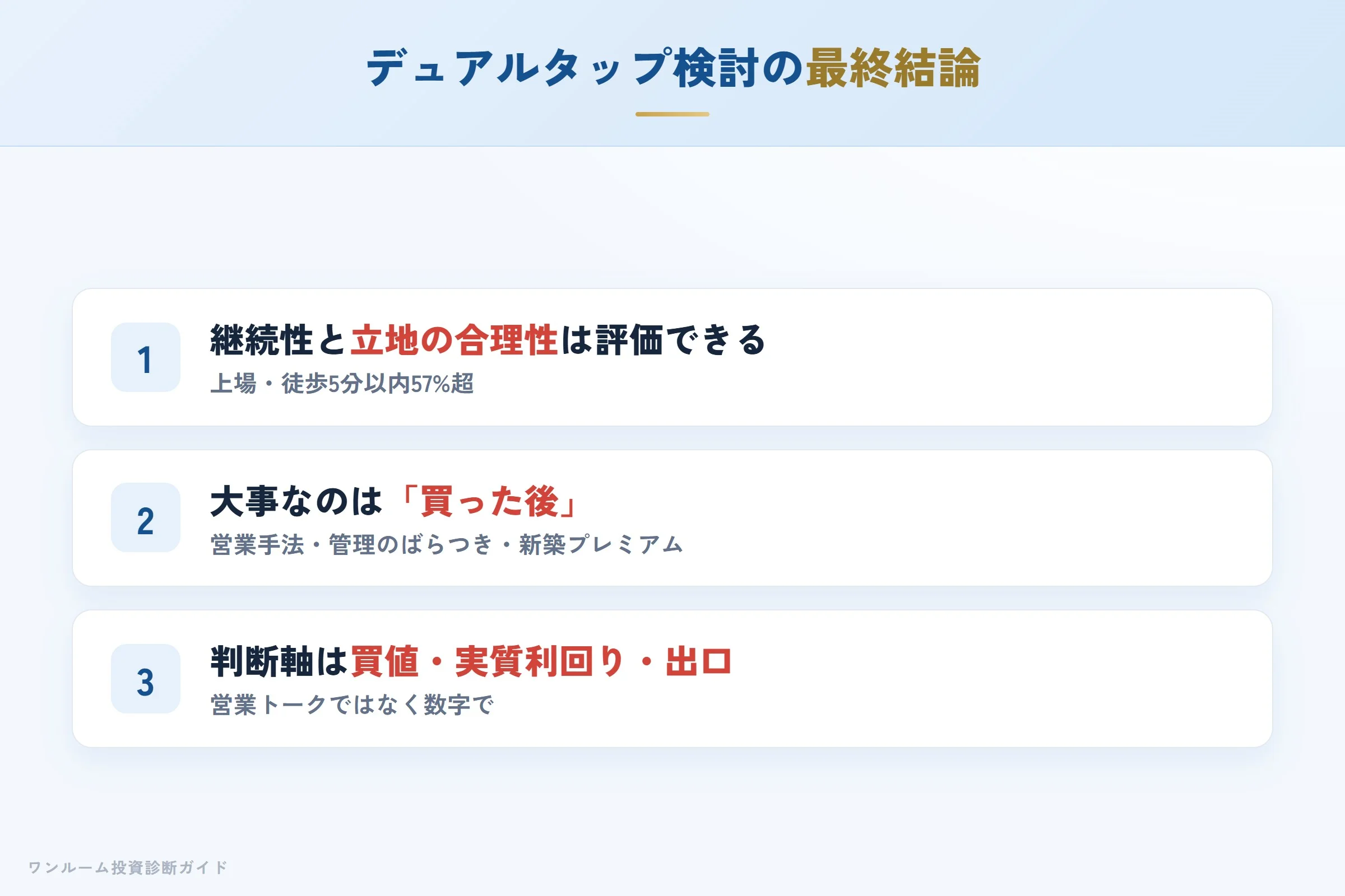 デュアルタップを検討する人への最終結論3カ条