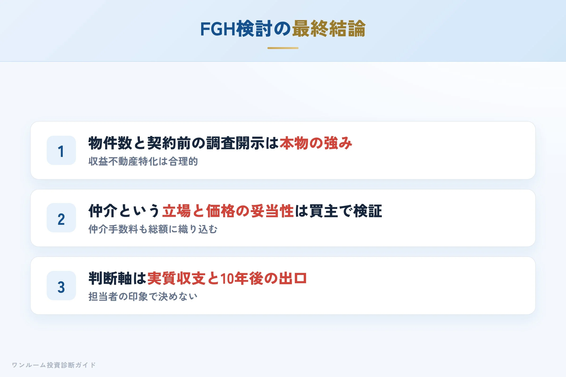 FGHを検討する人への最終結論3カ条