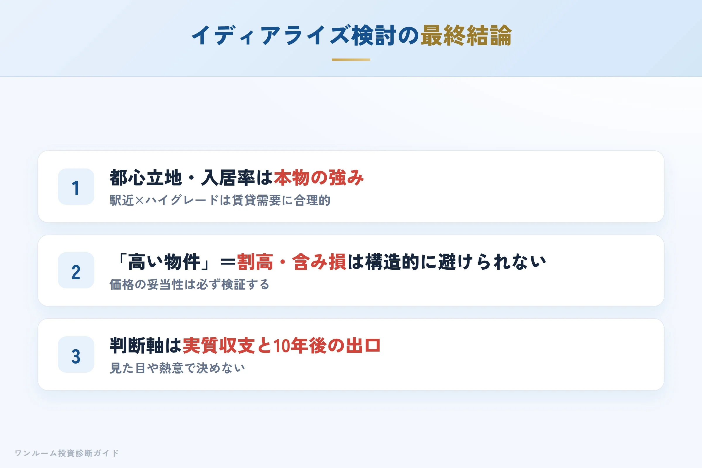 イディアライズコーポレーションを検討する人への最終結論3カ条