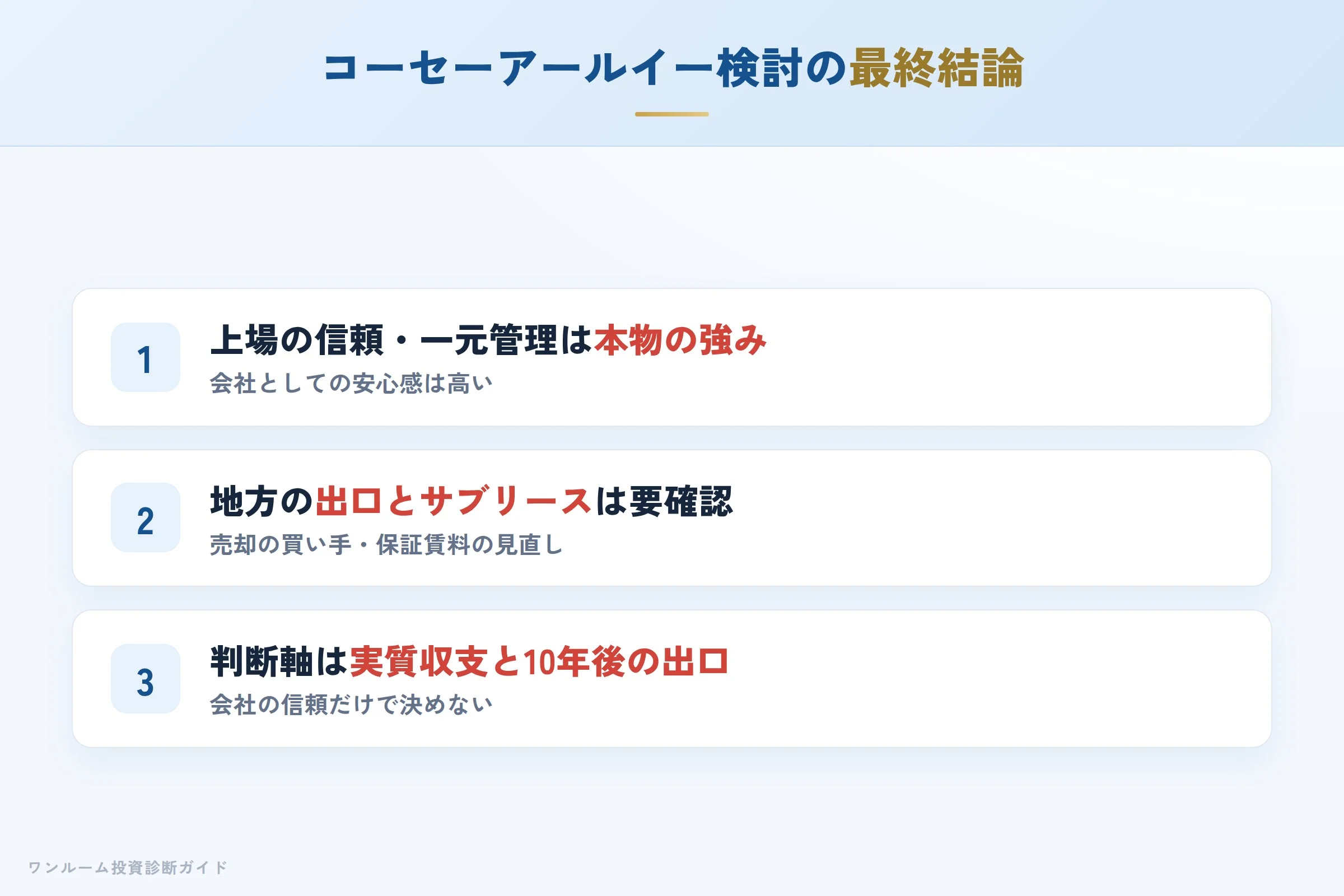 最終結論