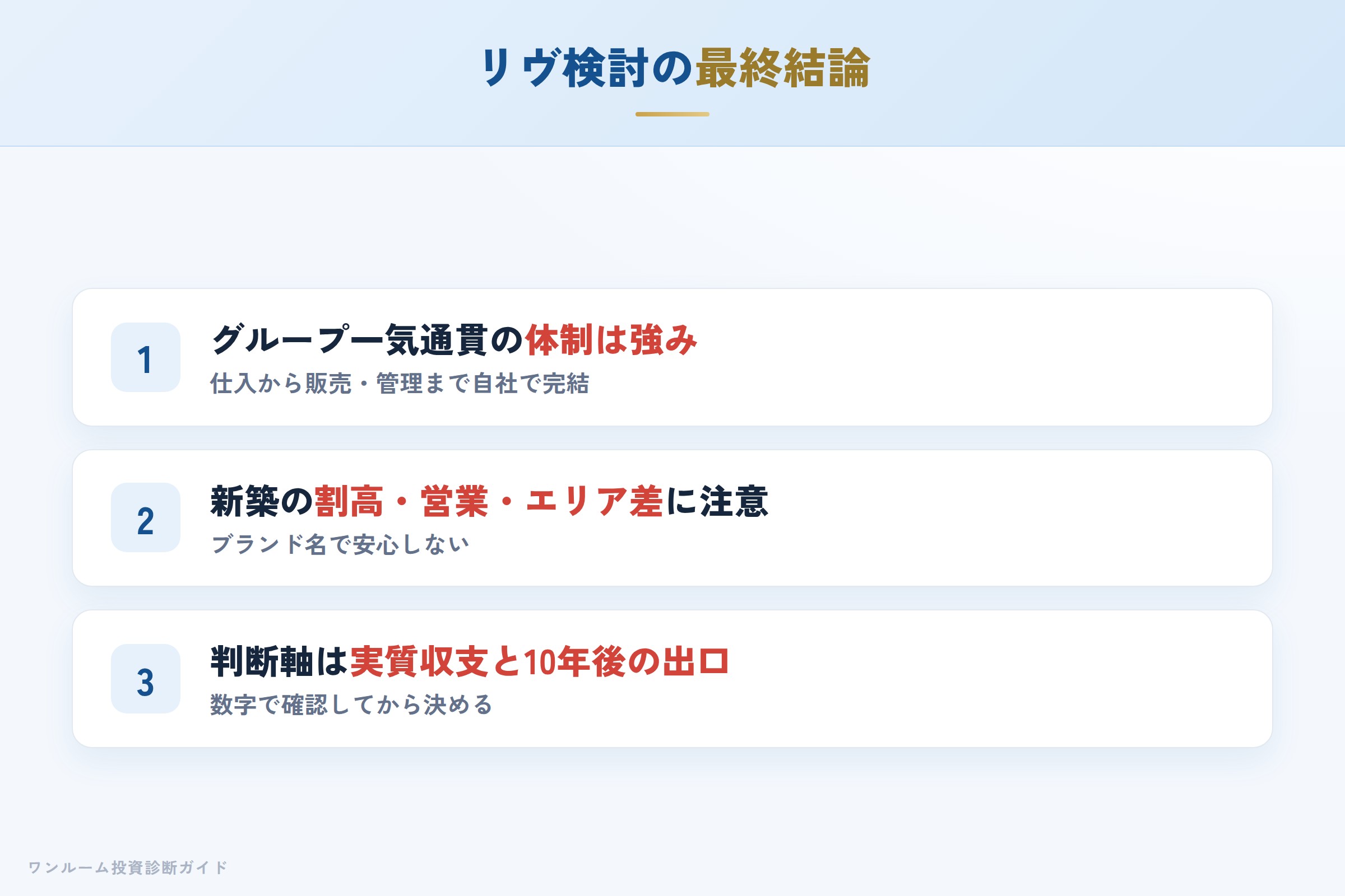 株式会社リヴ（リヴトラスト）を検討する人への最終結論3カ条