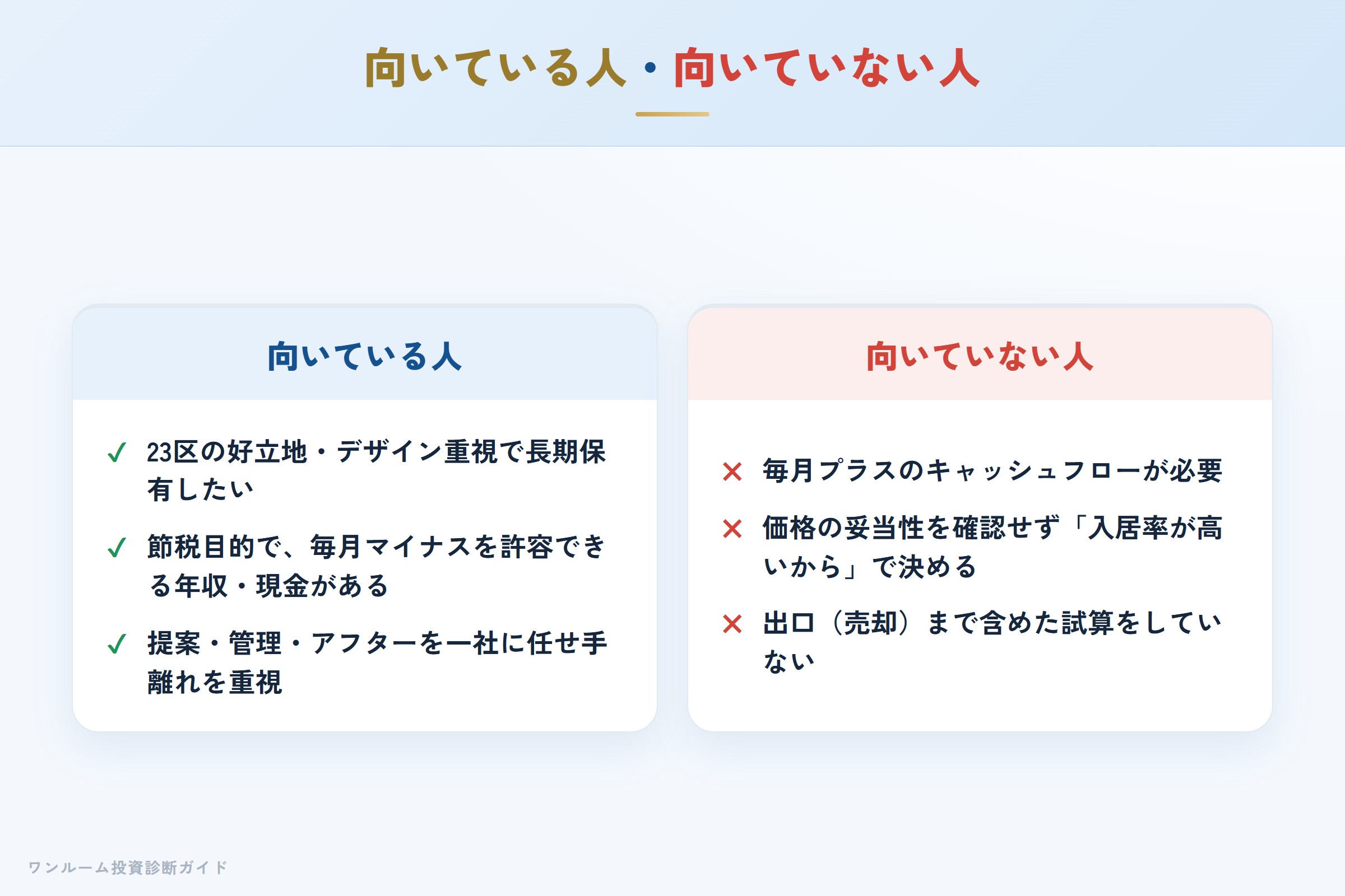 メイクスが向いている人・向いていない人