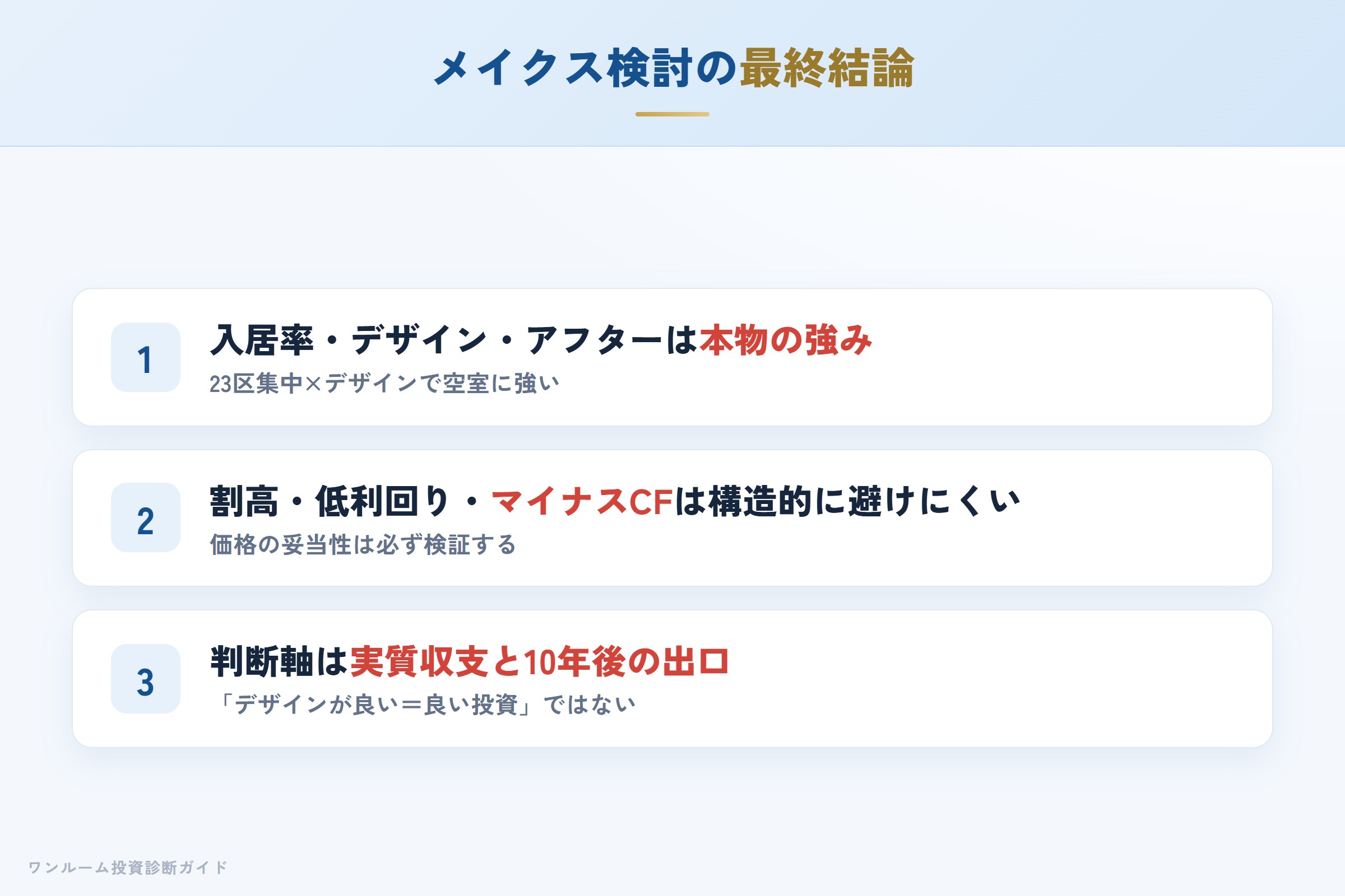 メイクスを検討する人への最終結論3カ条