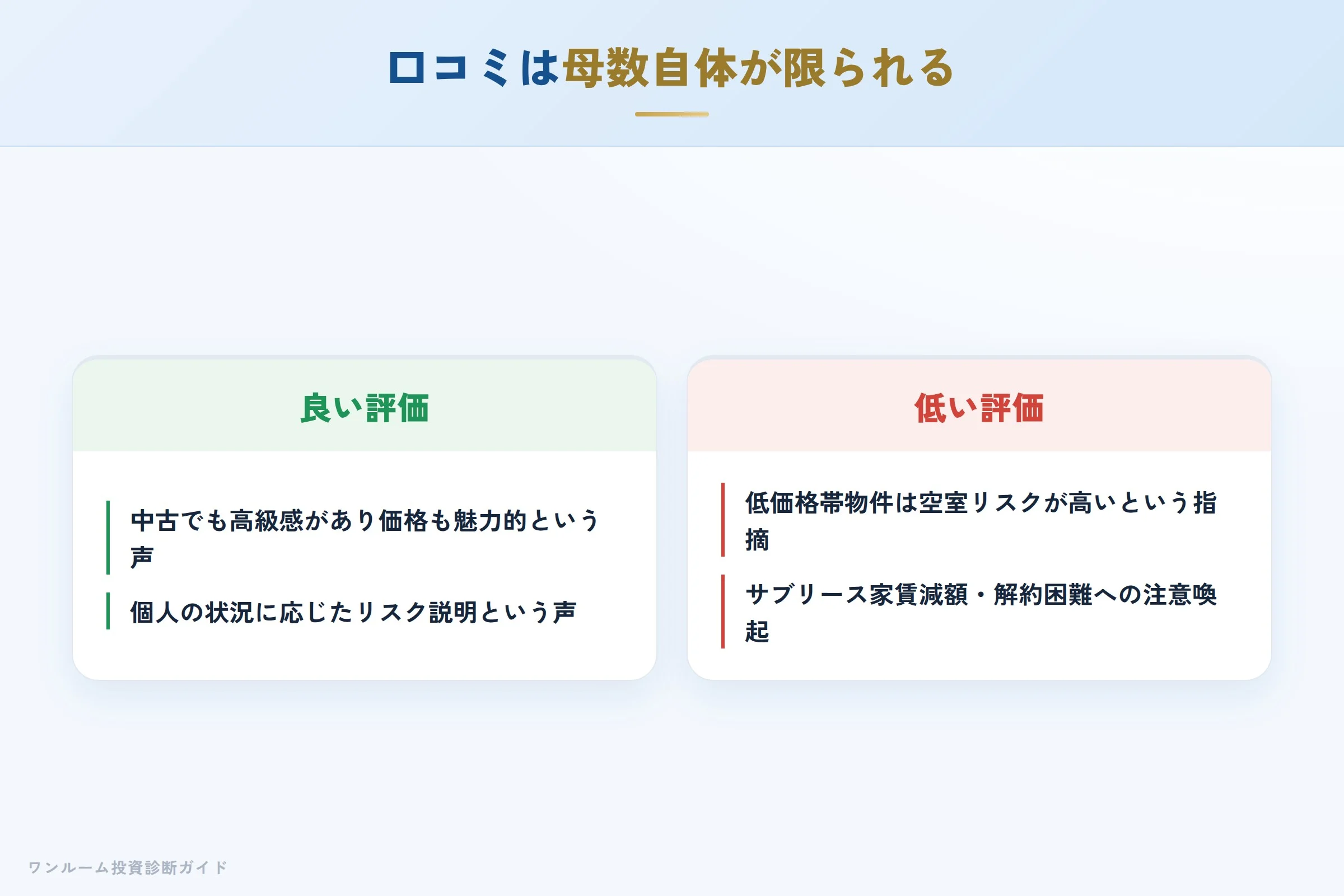 オン・ネクサスの良い口コミと悪い口コミの対比