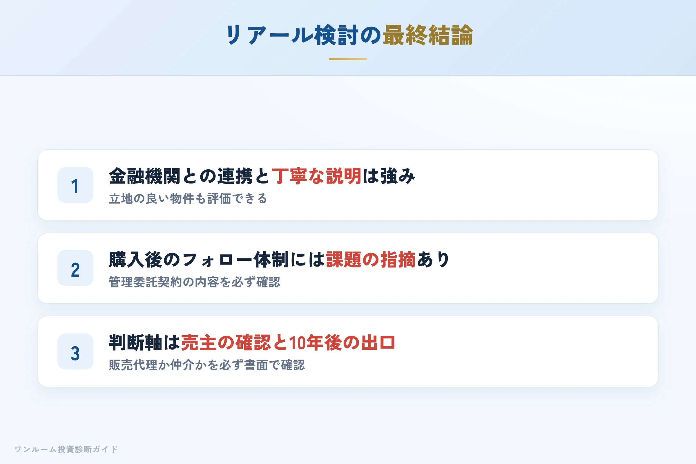 リアールを検討する人への最終結論