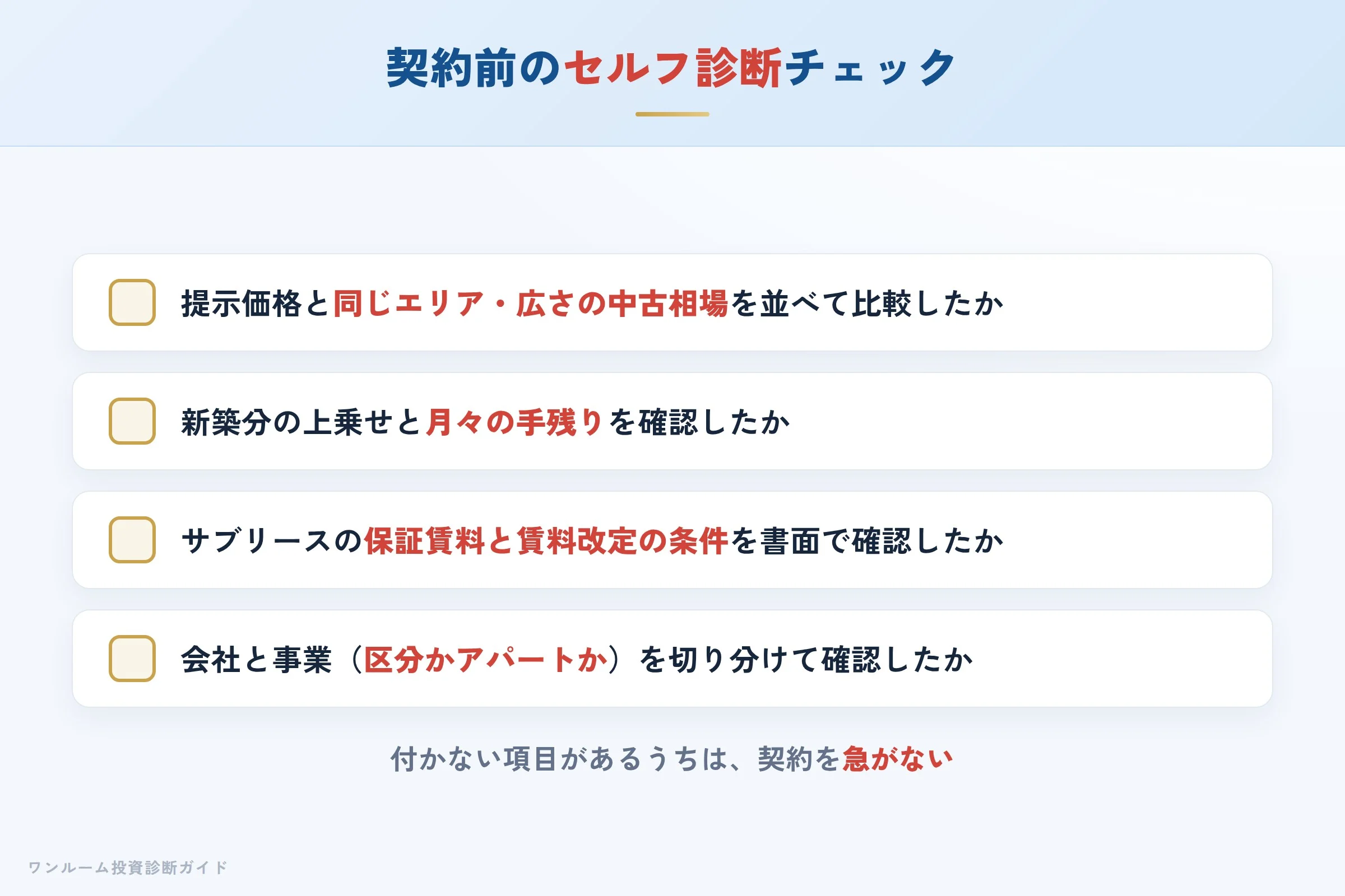 shinoken-harmony-hyoban 図解11 購入前セルフ診断チェックリスト