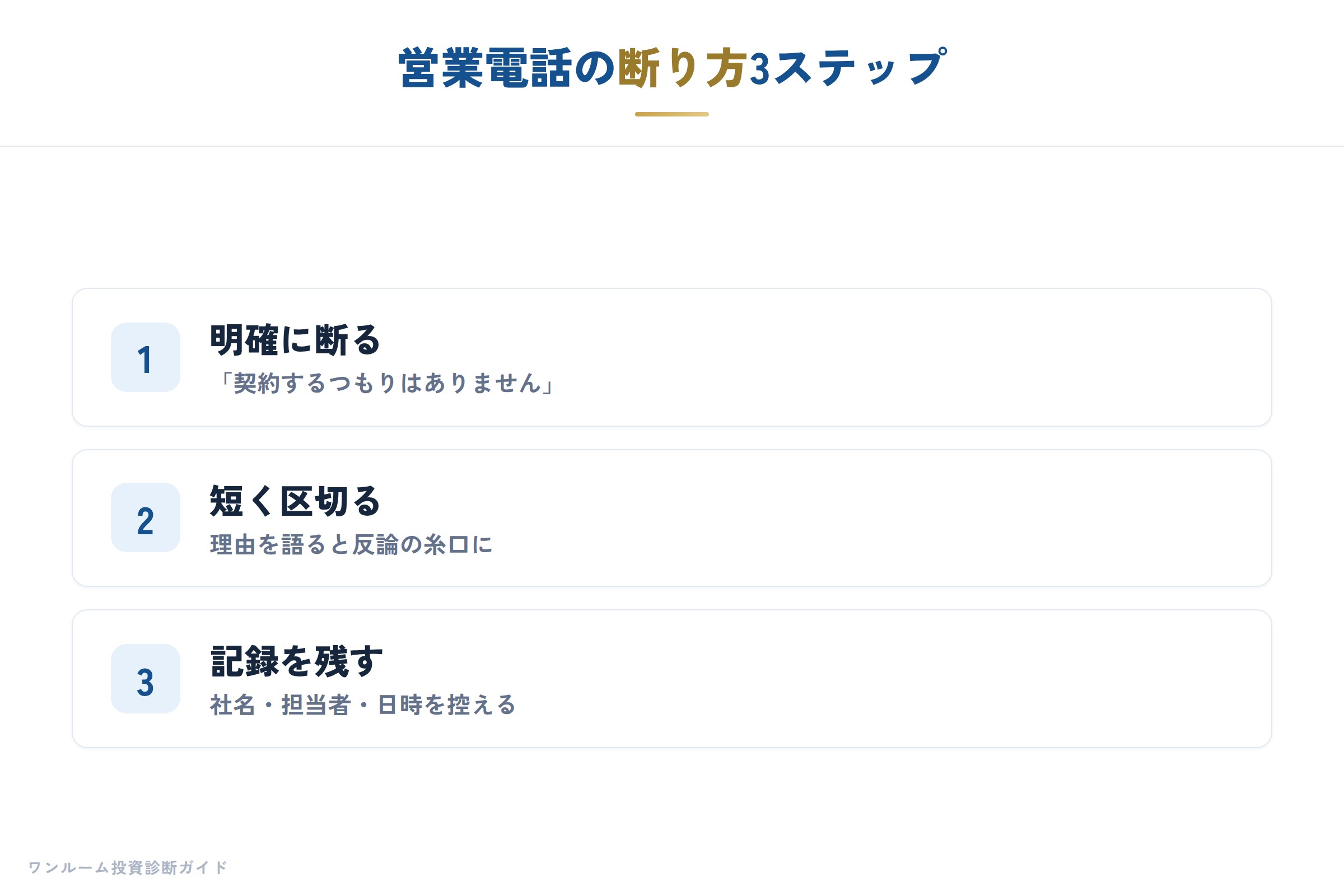 きっぱり断る言い方の例