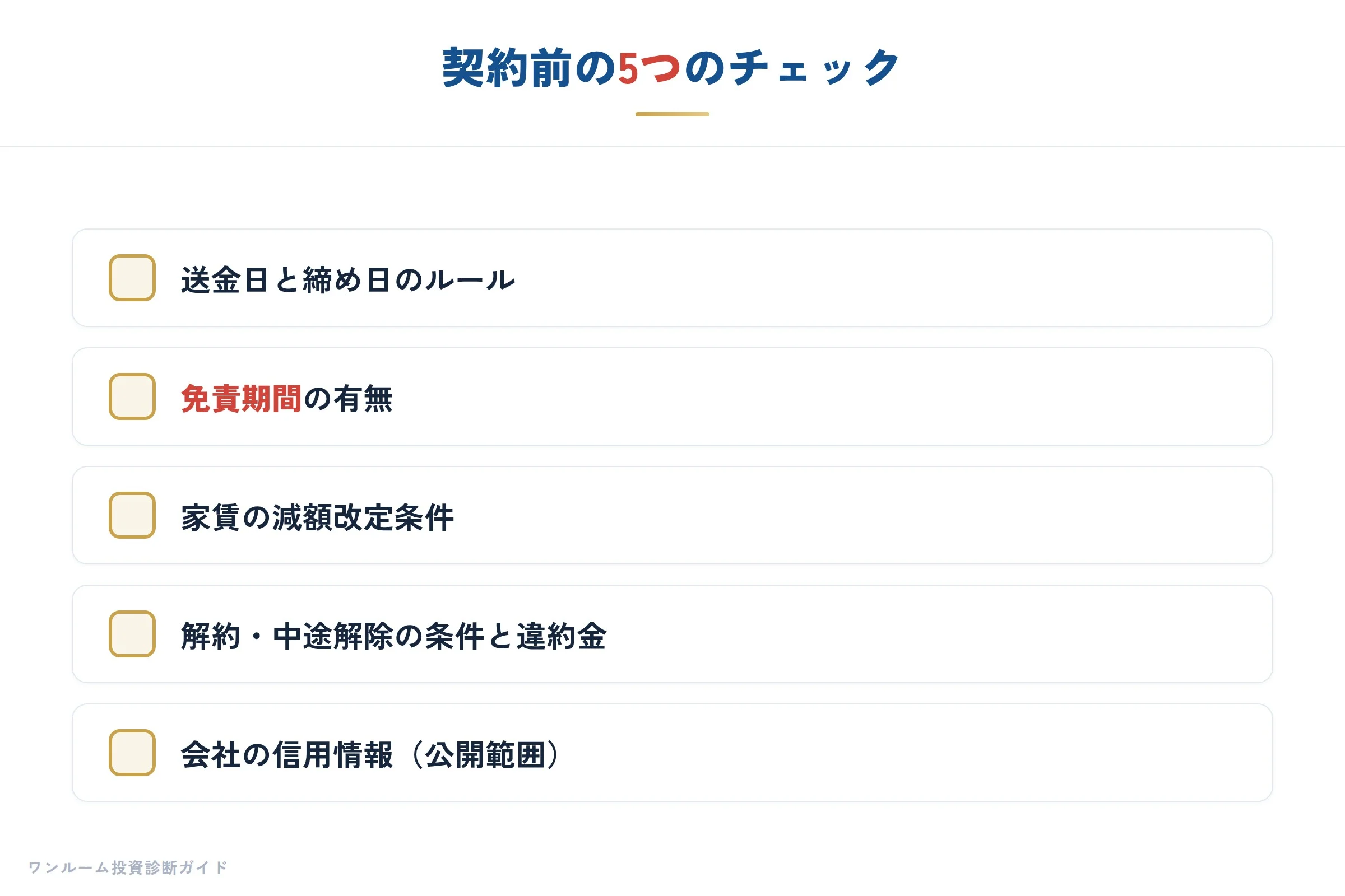 契約前チェック5項目