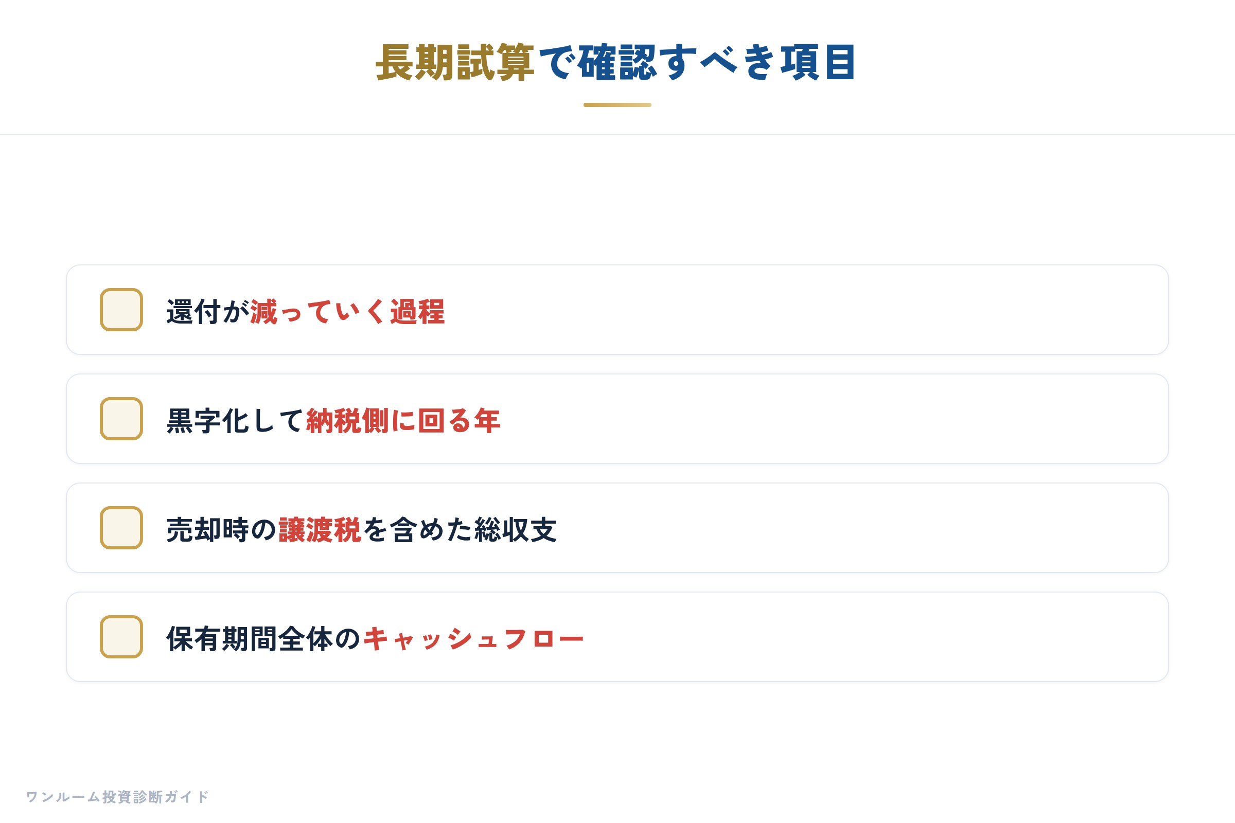 長期で見て初めて損得がわかる