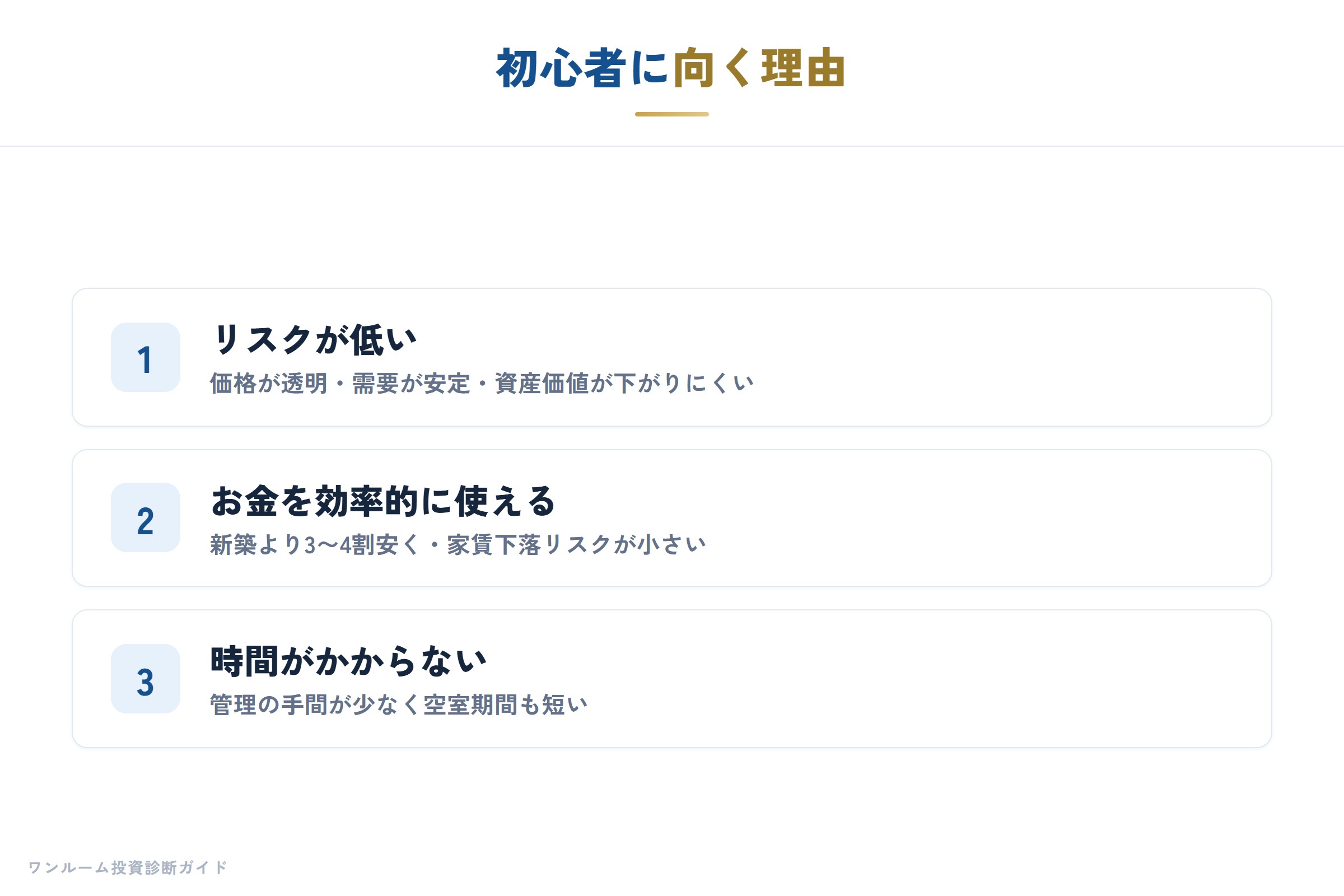 初心者に向く理由