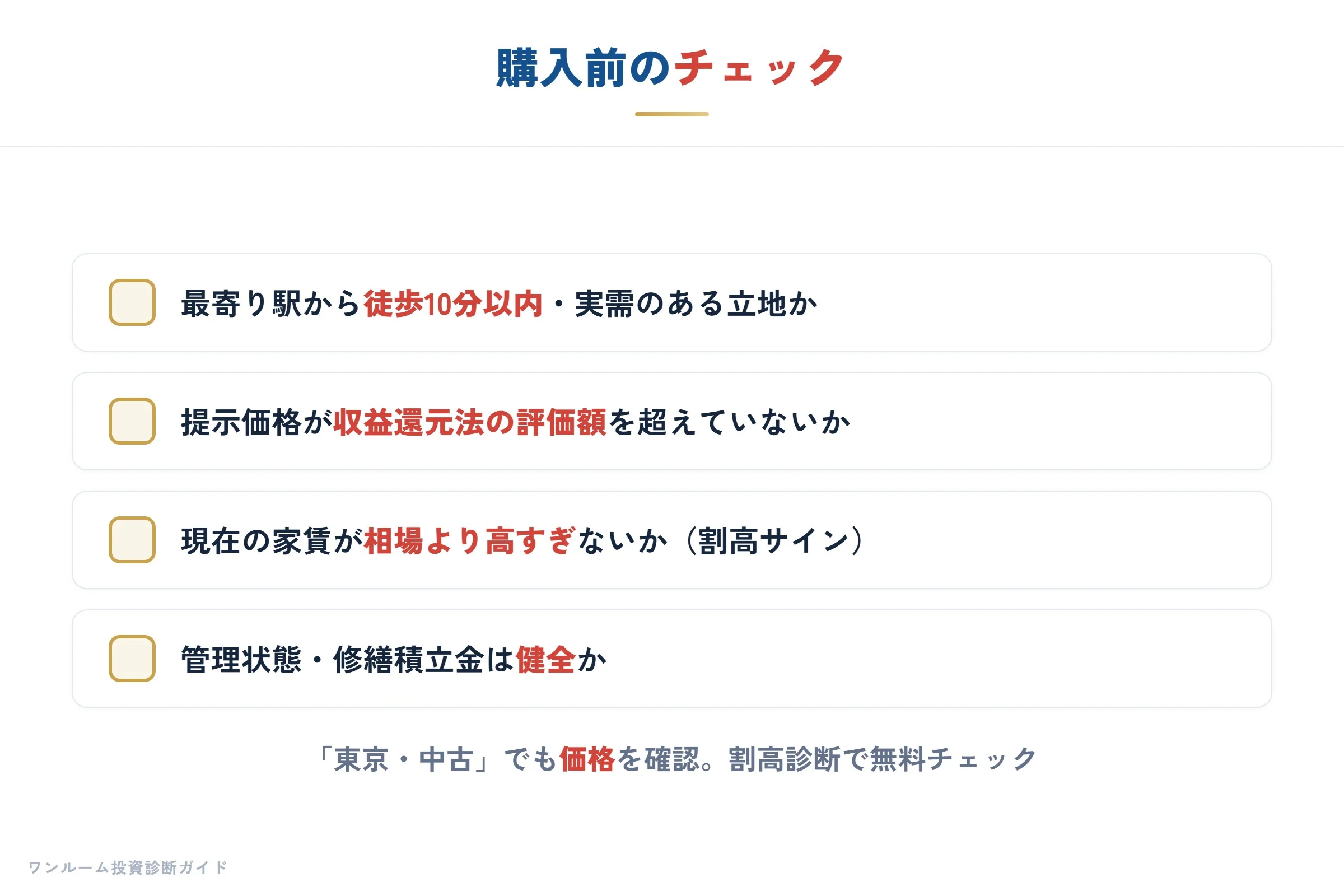 購入前のチェック