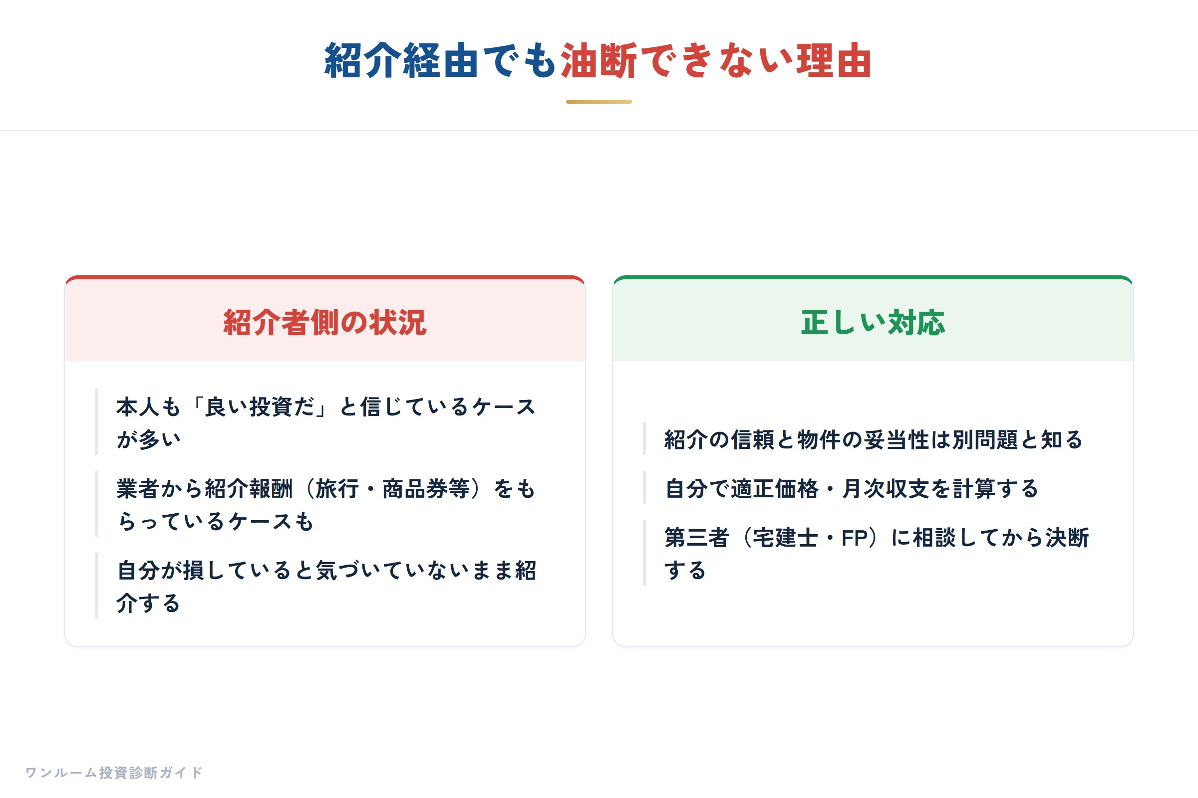 紹介経由のリスク
